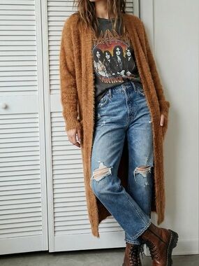 *Rare* Jessica Simpson Long Duster Cardigan in Tan